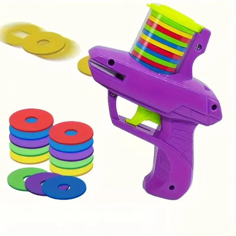 Pistolet jouet chat disques mousse