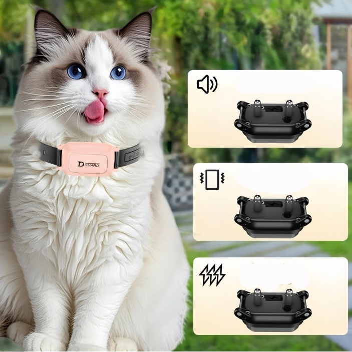 Collier anti-miaulement chat automatique