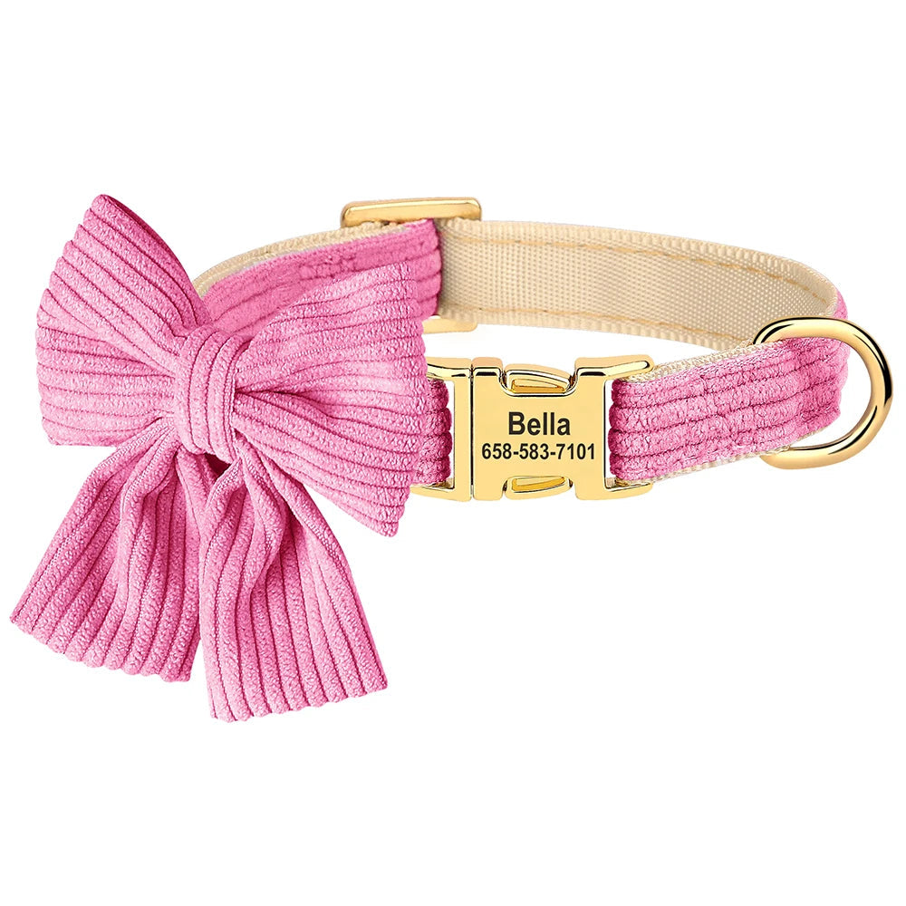 Collier personnalisé animaux avec nœud