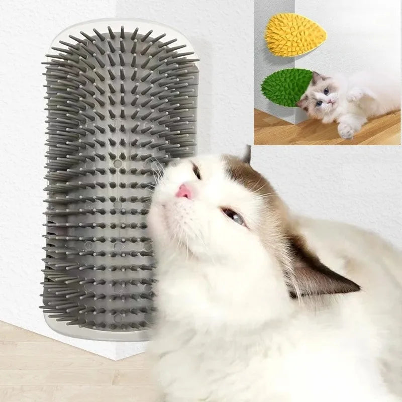 Brosse murale auto-toilettage chat