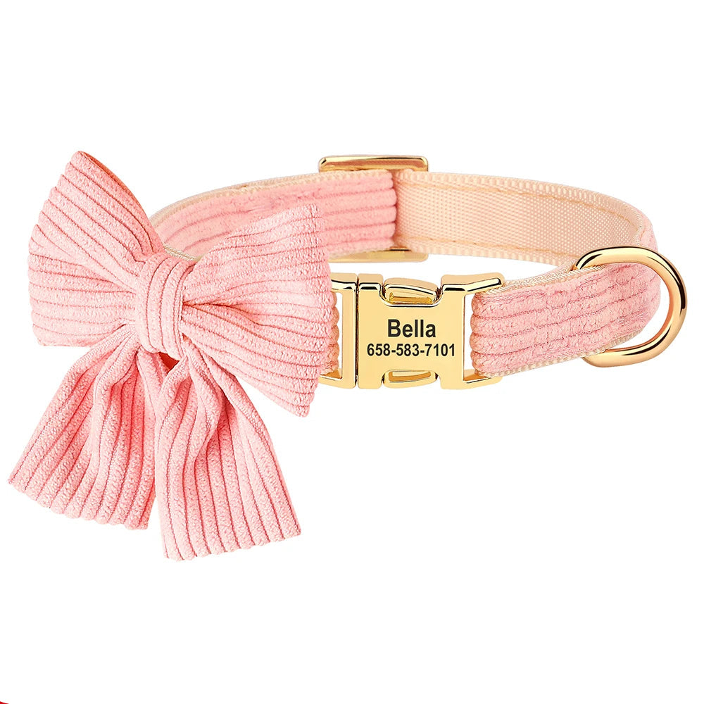 Collier personnalisé animaux avec nœud