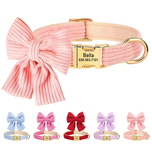 Collier personnalisé animaux avec nœud