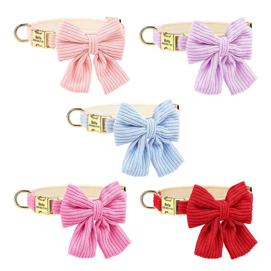 Collier personnalisé animaux avec nœud