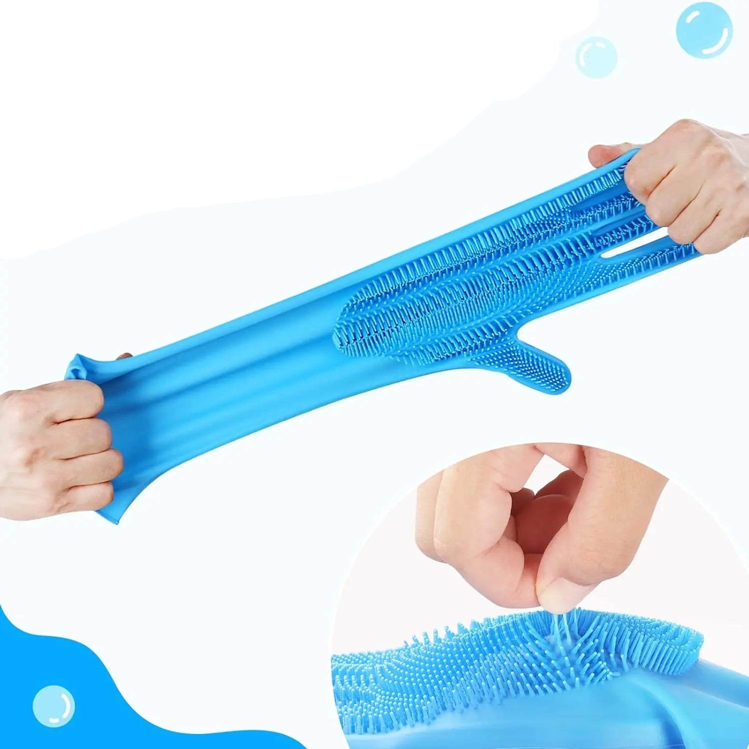 Gant de toilettage chien chat silicone