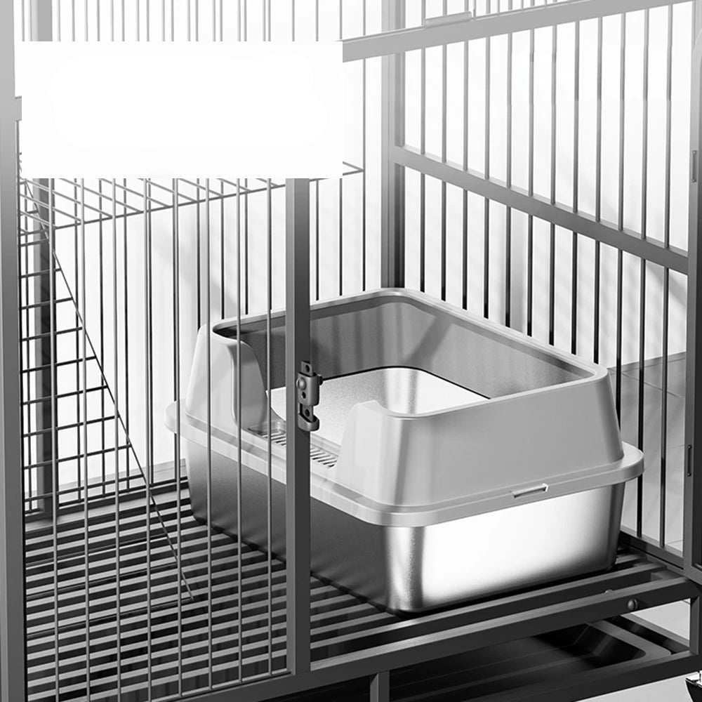 Bac à litière inox chat XL