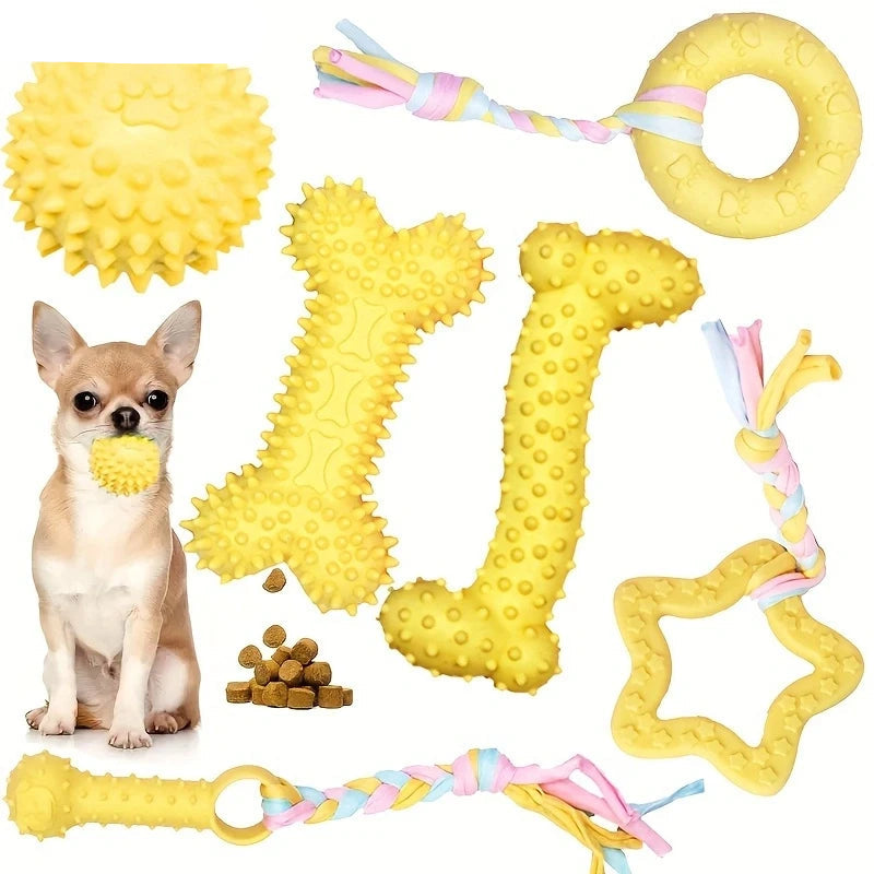 Lot 6 jouets à mâcher chien