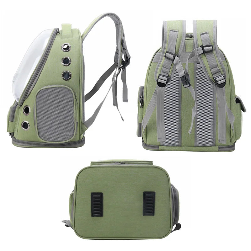 Sac transport transparent chat chien