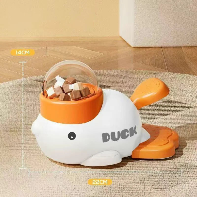 Jouet distributeur de croquettes canard