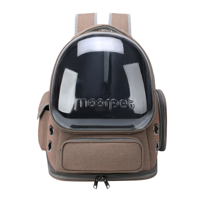 Sac transport transparent chat chien