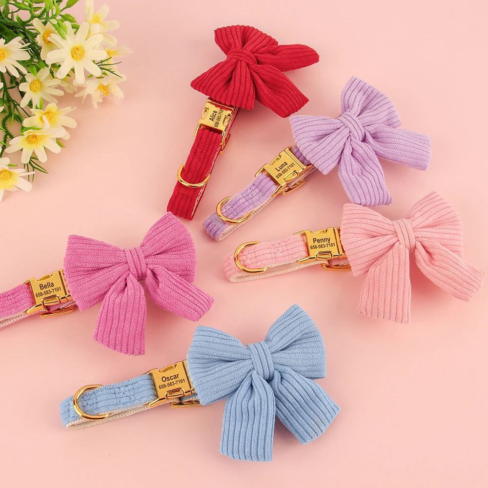 Collier personnalisé animaux avec nœud