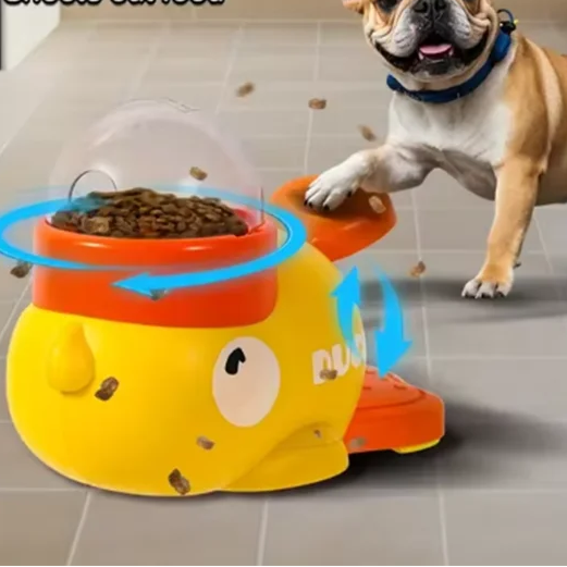 Jouet distributeur de croquettes canard