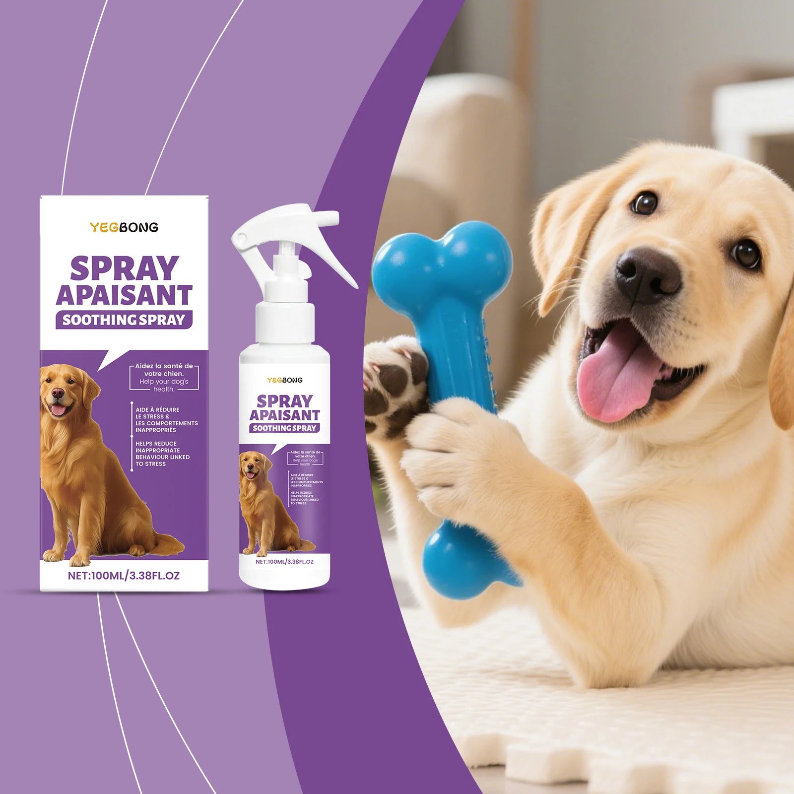 Spray apaisant émotionnel chien