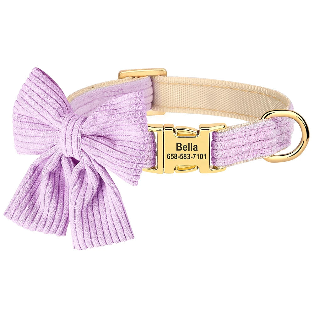 Collier personnalisé animaux avec nœud