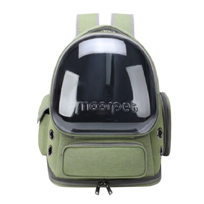 Sac transport transparent chat chien