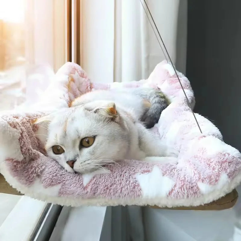 Hamac suspendu fenêtre chat